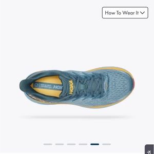 Men’s Hoka Clifton 8 in Goblin Blue/Mountain Spring